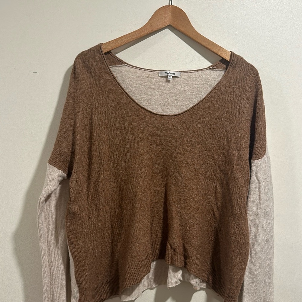 Madewell Drop Shoulder Wool Sweater